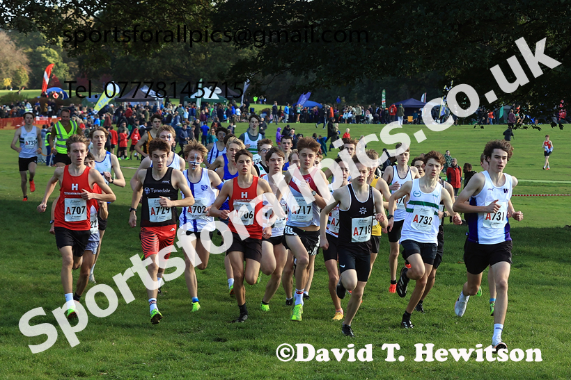 Mens Under-18s 2026 Northern Cross Country Relays, Graves Park, Sheffield. Photo: David T. Hewitson/Sports for All Pics